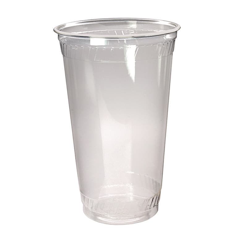 FABRI-KAL Kal-Clear PET Cold Drink Cups, 24 oz, Plastic, Clear, 25/Sleeve, 24 Sleeves/Carton (FABKC24)
