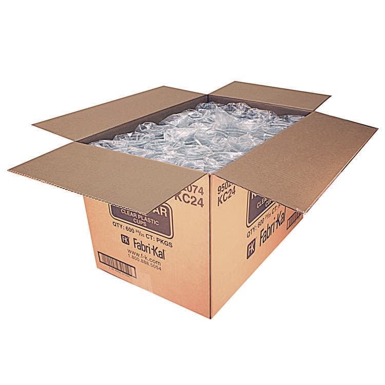FABRI-KAL Kal-Clear PET Cold Drink Cups, 24 oz, Plastic, Clear, 25/Sleeve, 24 Sleeves/Carton (FABKC24) thumbnail 4