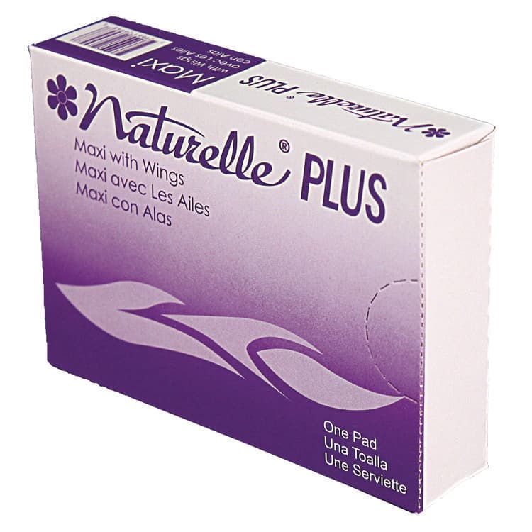 IMPACT PRODUCTS, LLC Naturelle Maxi Pads Plus, Size 4 with Wings, Maxi Plus Absorbency, 250 Individually Wrapped/Carton (IMP25189973) thumbnail 2