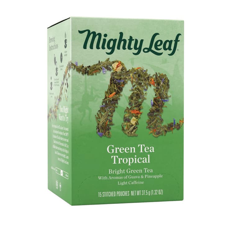 MIGHTY LEAF TEA CO Whole Leaf Tea Pouches, Green Tea Tropical, 15/Box (PEE510138) thumbnail 2