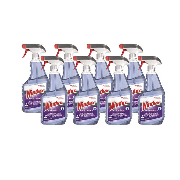 SC JOHNSON Non-Ammoniated Glass/Multi Surface Cleaner, Fresh Scent, 32 oz Bottle, 8/Carton (SJN322381)