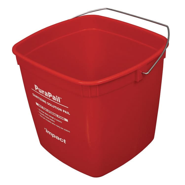 IMPACT PRODUCTS, LLC PuraPail Sanitizing Bucket, 6 qt, Polyethylene, Red (IMP55066SEA) thumbnail 2