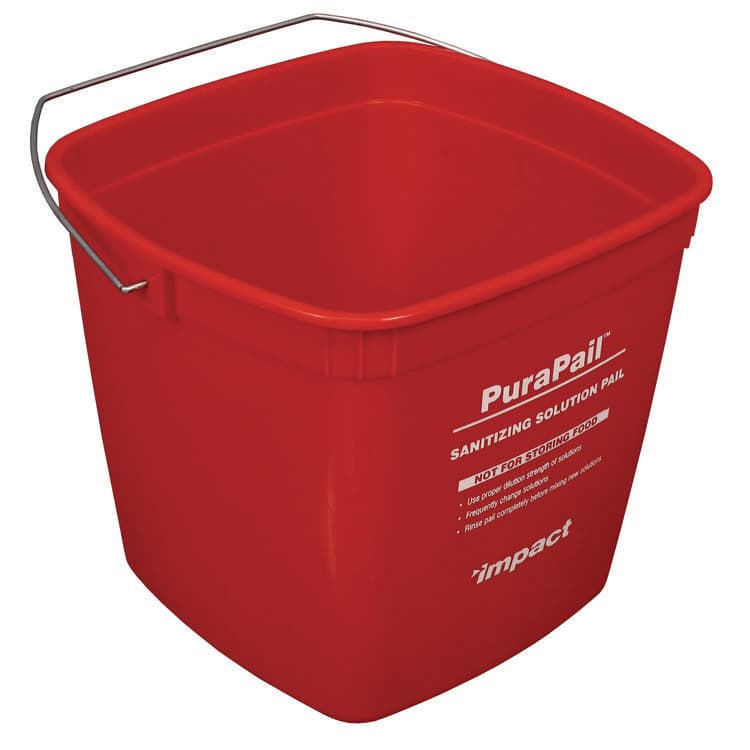 IMPACT PRODUCTS, LLC PuraPail Sanitizing Bucket, 6 qt, Polyethylene, Red (IMP55066SEA) thumbnail 3