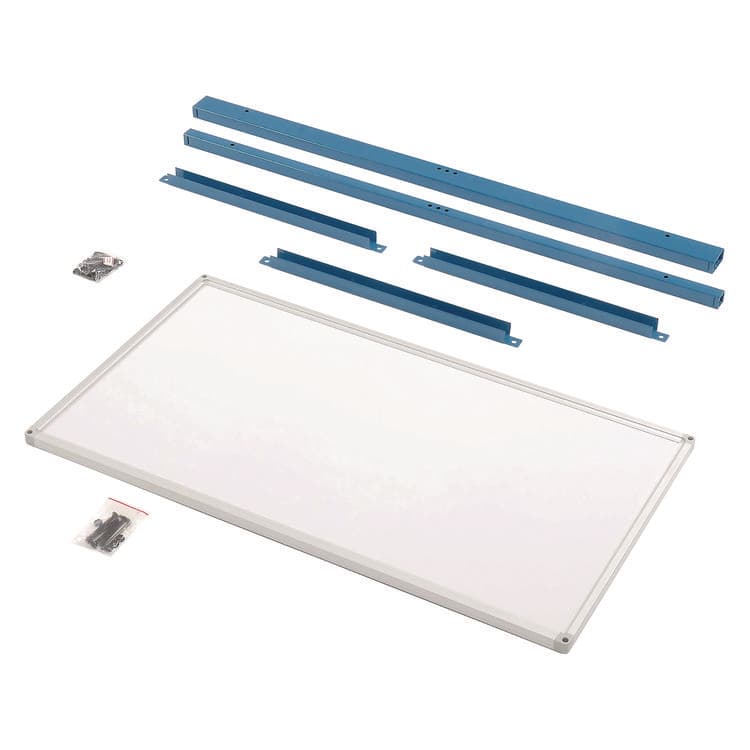 GLOBAL INDUSTRIAL Workbench Whiteboard Panel Kit, Steel/Aluminum, 48" (GBE319178BL) thumbnail 2