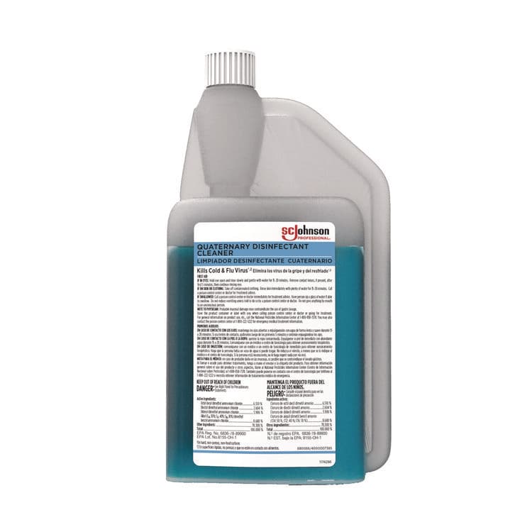 SC JOHNSON Quaternary Disinfectant Cleaner, 32 oz Bottle, 6/Carton (SJN680066)