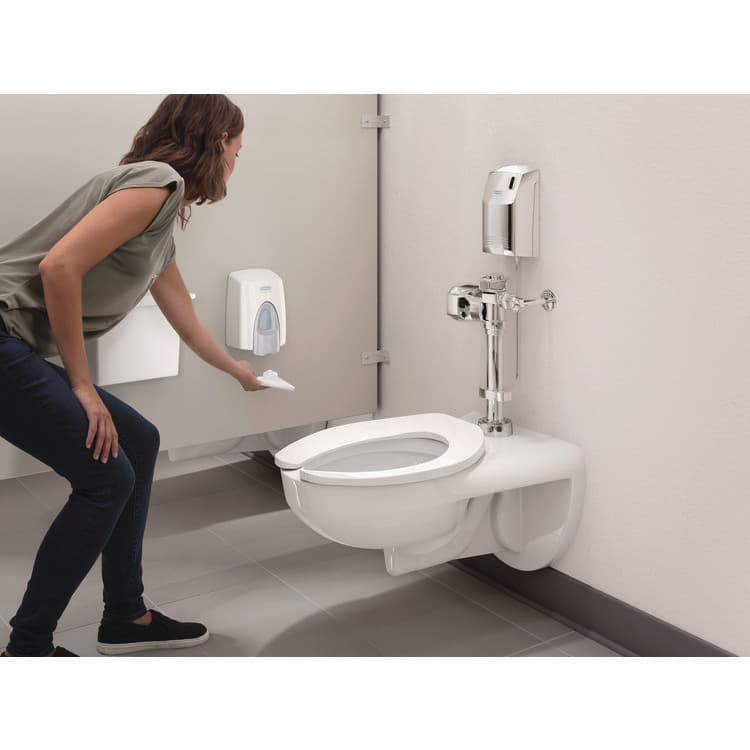 RUBBERMAID COMMERCIAL PROD. Clean Seat Foam Dispenser, 4.75 x 5.5 x 8, White/Cream, 12/Carton (RCP402310) thumbnail 4