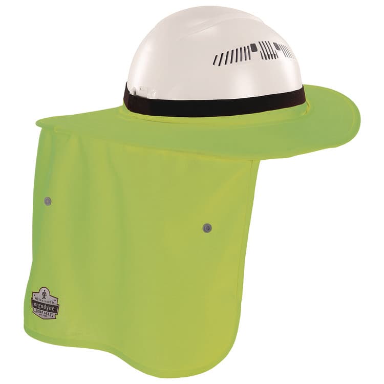 TENACIOUS HOLDINGS, . Chill-Its 6661 Universal Hard Hat Brim with Neck Shade, Lime (EGO12721) thumbnail 2