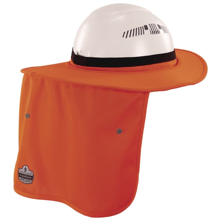 TENACIOUS HOLDINGS, . Chill-Its 6661 Universal Hard Hat Brim with Neck Shade, Orange (EGO12722) thumbnail 2
