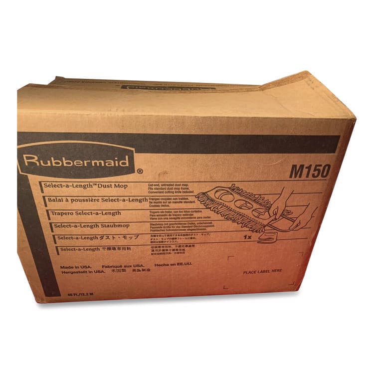 RUBBERMAID COMMERCIAL PROD. Cut To Length Dust Mops, Cotton, White, Cut-End, 5 x 40 Ft, 1 Box (RCPM150) thumbnail 3