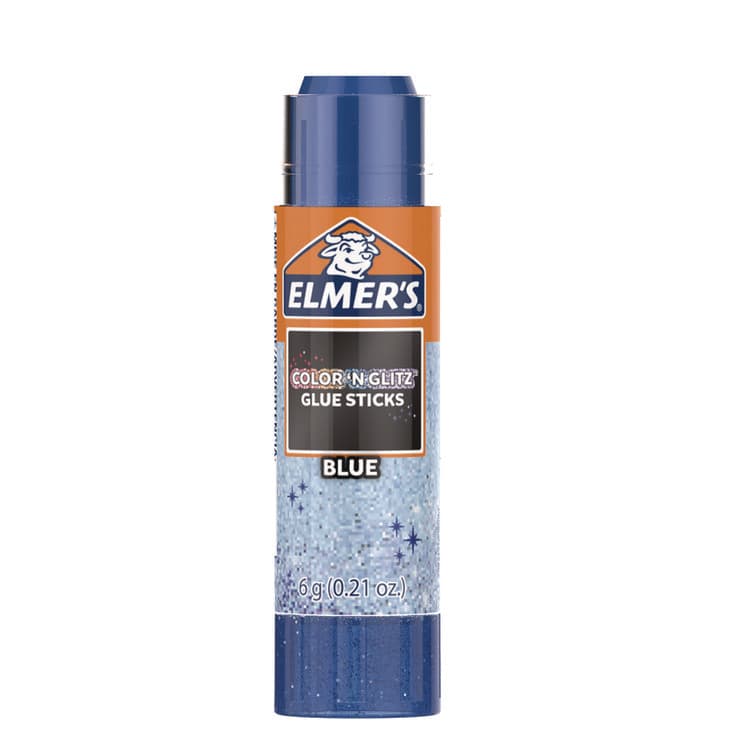 ELMER'S PRODUCTS, . Glitter Glue Sticks, 0.21 oz, Applies Assorted Colors, Dries Clear Glitter, 4/Pack (EPI2197114) thumbnail 3