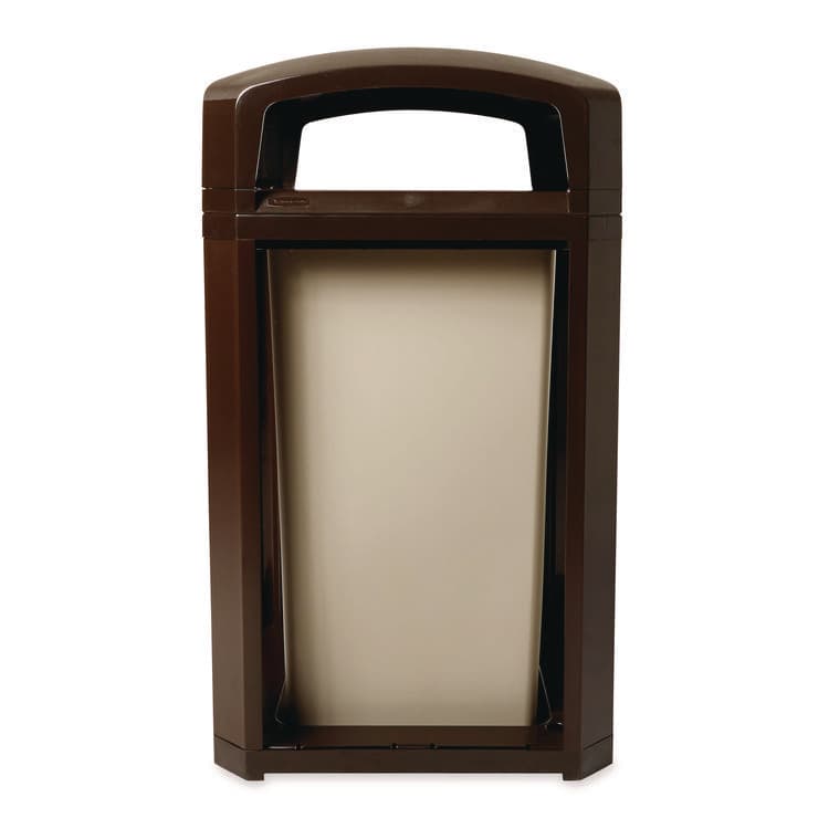 RUBBERMAID COMMERCIAL PROD. Landmark Series Classic Dome Top Container, 50 gal, Plastic, Sable (RCP3975SAB) thumbnail 3