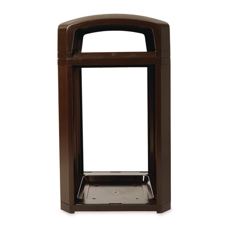 RUBBERMAID COMMERCIAL PROD. Landmark Series Classic Dome Top Container, 50 gal, Plastic, Sable (RCP3975SAB)