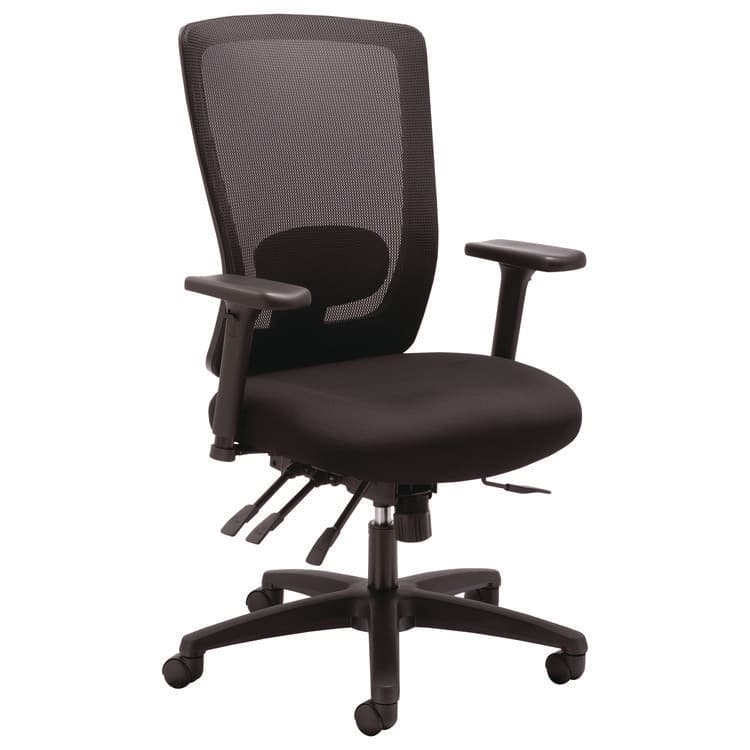 ALERA Alera Envy Series Mesh High-Back Multifunction Chair, Supports Up to 250 lb, 16.88" to 21.5" Seat Height, Black (ALENV41M14) thumbnail 3