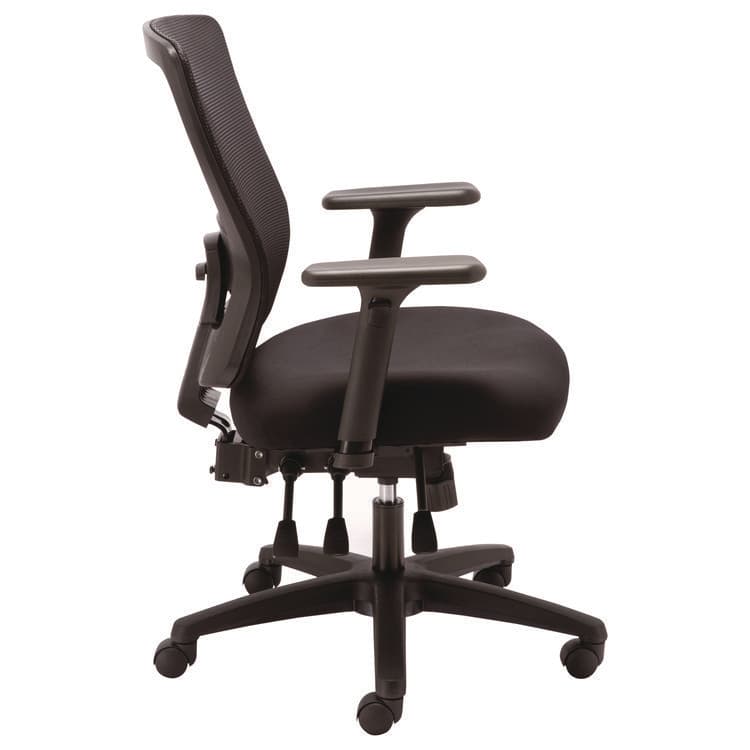 ALERA Alera Envy Series Mesh Mid-Back Multifunction Chair, Supports Up to 250 lb, 17" to 21.5" Seat Height, Black (ALENV42M14) thumbnail 3