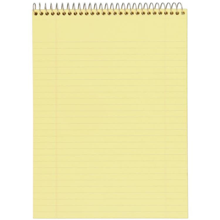 MEAD PRODUCTS Stiff-Back Wire Bound Notepad, Canary/Blue Cover, Wide/Legal Rule, (70) Canary Yellow 8.5 x 11 Sheets (MEA59880) thumbnail 2