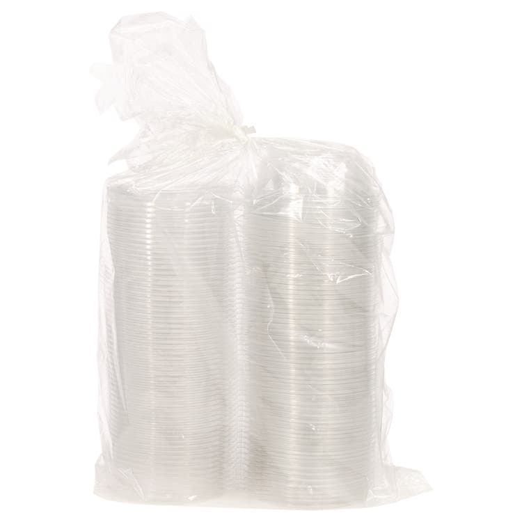 DART SafeSeal Tamper-Resistant, Tamper-Evident Bowls with Flat Lid, 8 oz, 5.5" Diameter x 1.7" h, Clear, Plastic, 240/Carton (DCCCTR8BF) thumbnail 3