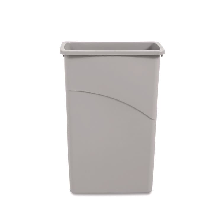 BOARDWALK Slim Waste Container, 23 gal, Plastic, Gray (BWK23GLSJGRA)