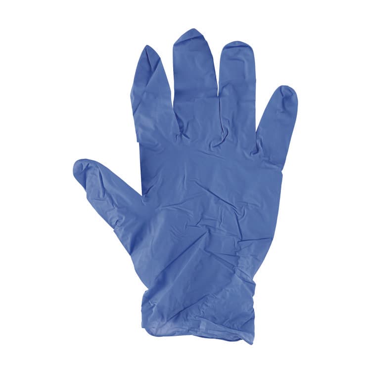 BOARDWALK 380 Series Disposable General-Purpose Nitrile Gloves, Powder-Free, Small, 4 mil Thick, 9.5" Long, Blue, 100/Box (BWK380SBXA) thumbnail 2