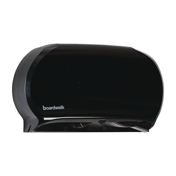 BOARDWALK Jumbo Twin Toilet Tissue Dispenser, 20.25 x 6 x 12.25, Black (BWK1529) thumbnail 2