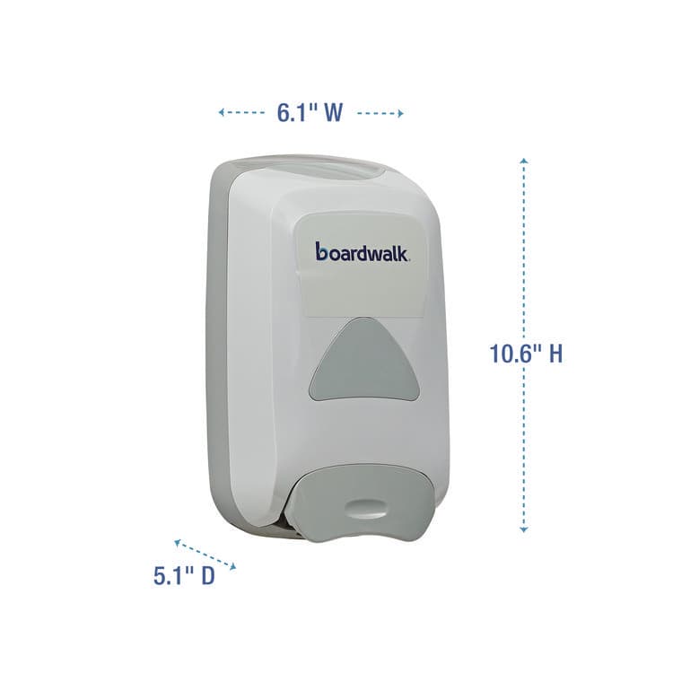 BOARDWALK Manual Liquid Soap Dispenser, 1,250 mL, 6.1 x 10.6 x 5.1, Gray (BWK8350) thumbnail 3