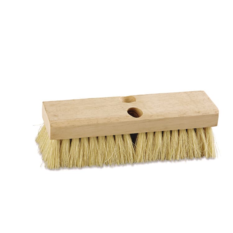 BOARDWALK Deck Brush Head, 2" White Tampico Bristles, 10" Brush (BWK3210)