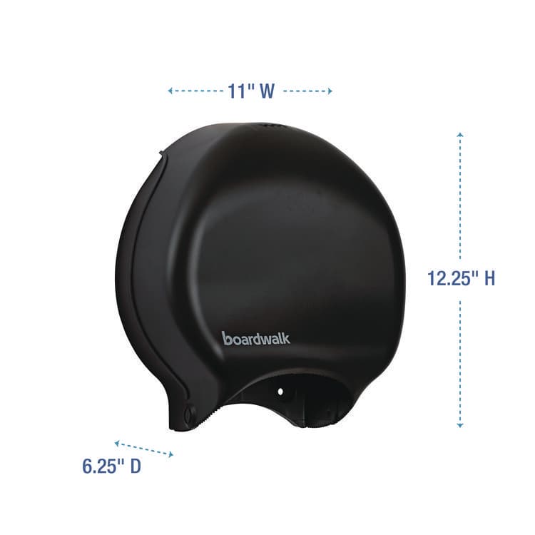 BOARDWALK Single Jumbo Toilet Tissue Dispenser, 11 x 6.25 x 12.25, Black (BWK1519) thumbnail 4