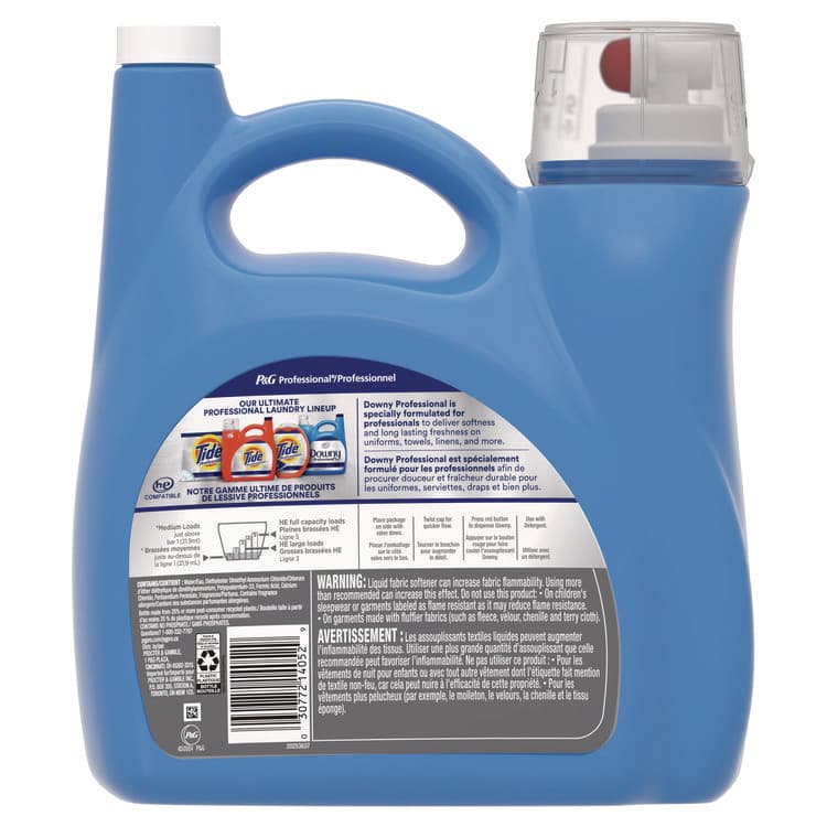 PROCTER & GAMBLE Commercial Liquid Fabric Softener, Clean and Fresh Scent, 140 oz Pour Bottle, 4/Carton (PGC14121) thumbnail 4