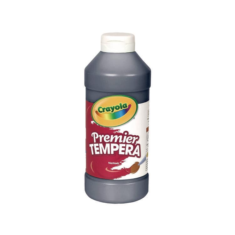 BINNEY & SMITH / CRAYOLA Premier Tempera Paint, Black, 16 oz Bottle (CYO541216051)