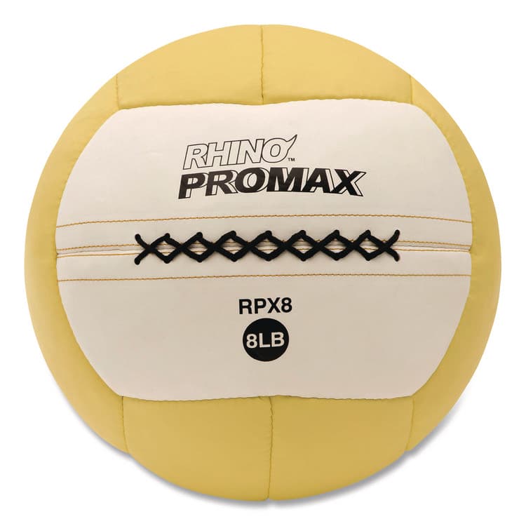CHAMPION SPORT Rhino Promax Medicine Ball, 8 lb, Yellow (CSIRPX8)