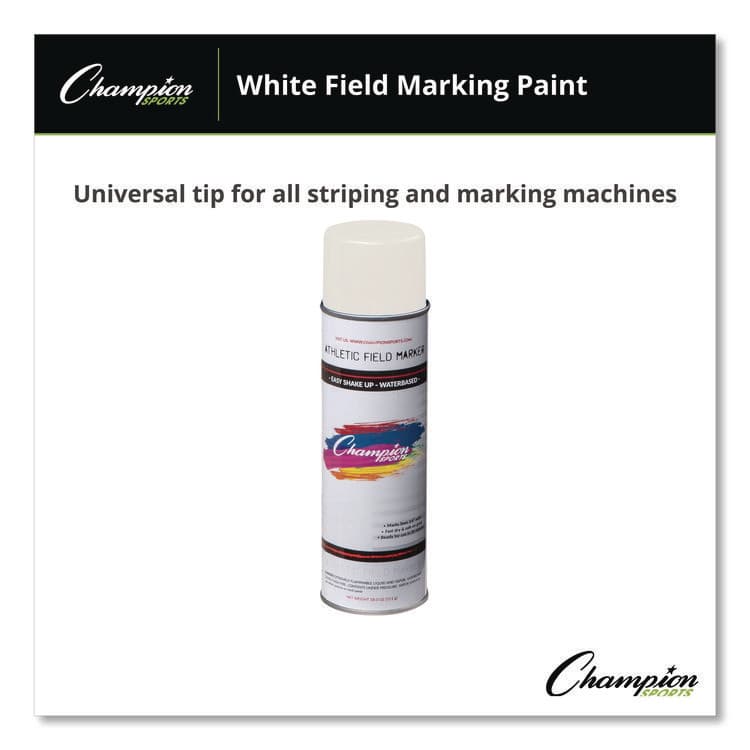 CHAMPION SPORT Field Marking Paint, 18 oz Aerosol Spray, White (CSIFMP2W) thumbnail 3