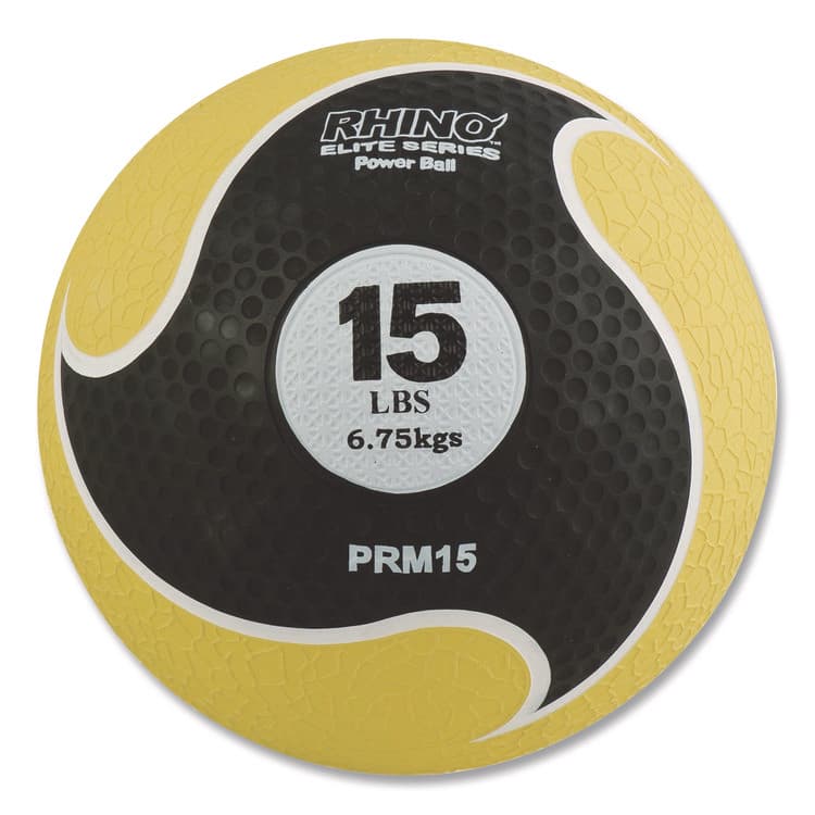 CHAMPION SPORT Rhino Elite Medicine Ball, 15 lb, Yellow (CSIPRM15)