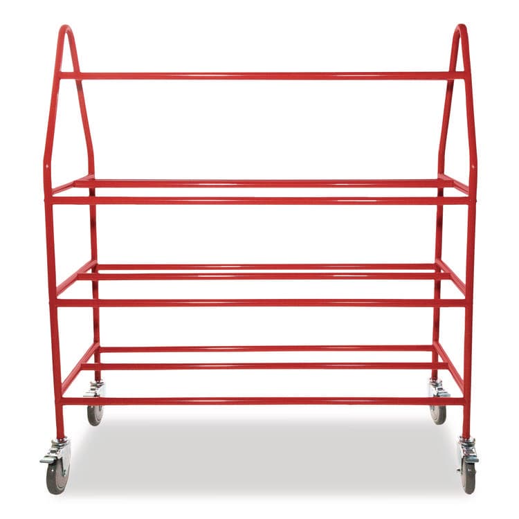 CHAMPION SPORT Deluxe Pro Ball Cart, Metal, 176 lb Capacity, 18.5 x 51 x 54, Red (CSIBRCPRO)