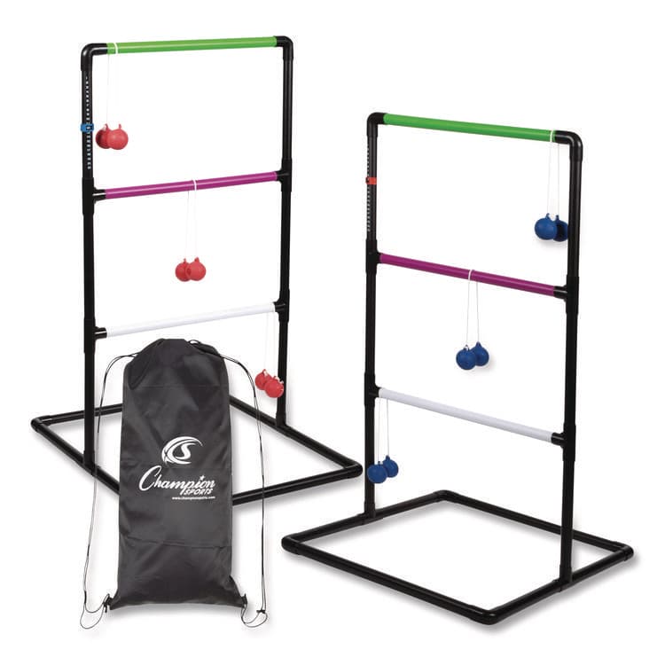 CHAMPION SPORT Ladder Ball Game Set, (2) 22" x 37.5" Ladders/(6) Bolas/Carry Bag (CSILGSTSET)