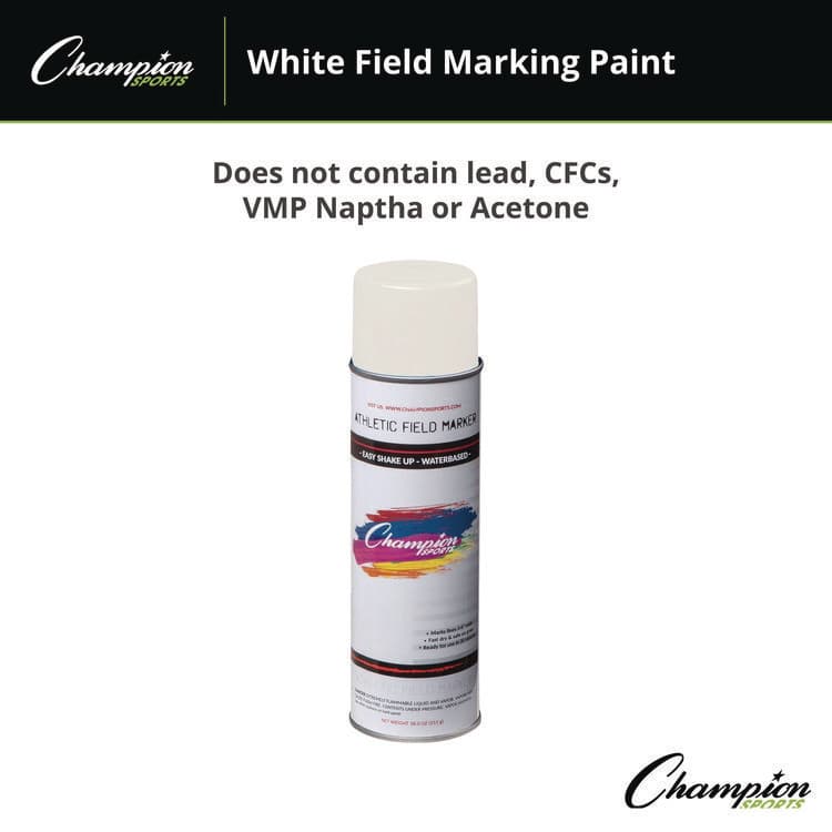 CHAMPION SPORT Field Marking Paint, 18 oz Aerosol Spray, White (CSIFMP2W) thumbnail 4