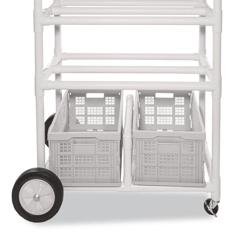 CHAMPION SPORT High Impact All-Terrain Heavy-Duty Cart, Plastic, 176 lb Capacity, 19 x 53 x 58, White (CSITWCART)