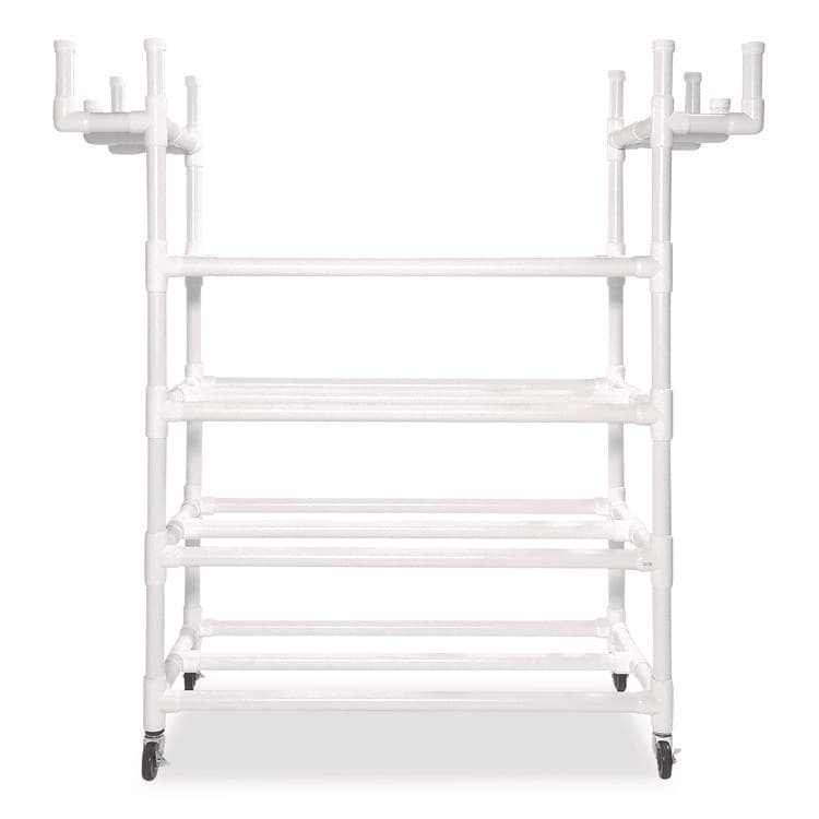 CHAMPION SPORT Equipment Cart, Plastic, 176 lb Capacity, 19 x 61 x 62, White (CSIPECART)