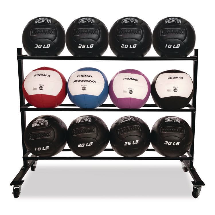 CHAMPION SPORT RPX Medicine Ball Rack, Metal, 220 lb Capacity, 18.5 x 62 x 45, Black (CSIRPXRACK) thumbnail 3