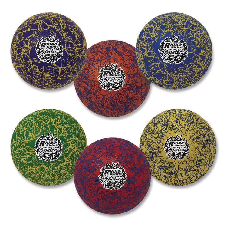 CHAMPION SPORT Rhino Skin Spider Dodgeball Set, 6.3" Diameter, Assorted Colors, 6/Set (CSIRXSPDRSET) thumbnail 4