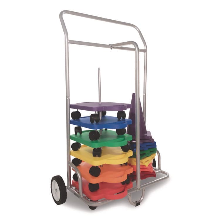 CHAMPION SPORT Scooter Storage Cart, Metal, 132 lb Capacity, 16 x 32 x 48, Silver (CSISC036) thumbnail 2