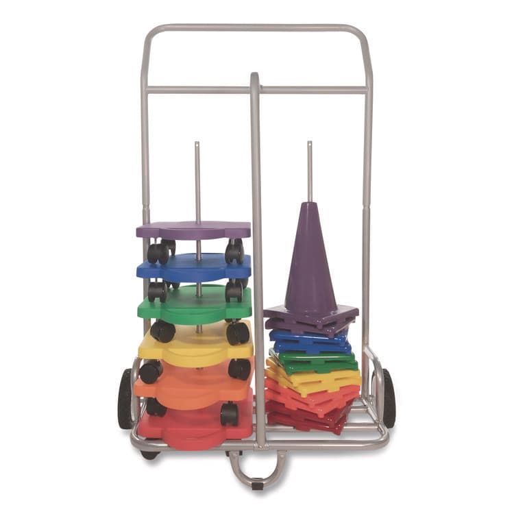 CHAMPION SPORT Scooter Storage Cart, Metal, 132 lb Capacity, 16 x 32 x 48, Silver (CSISC036) thumbnail 3