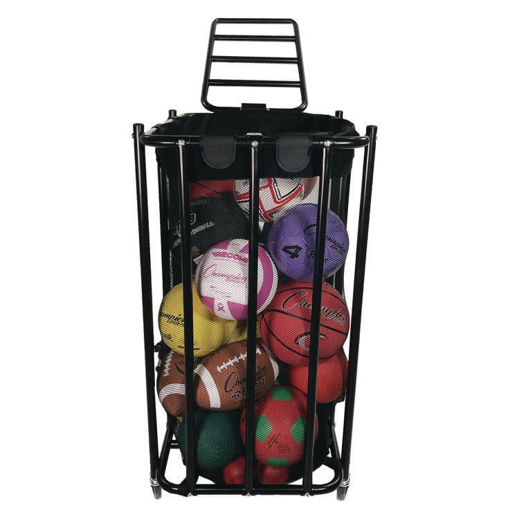 CHAMPION SPORT Compact Lockable Ball Locker, Metal, 176 lb Capacity, 22 x 28 x 43, Black (CSICBL) thumbnail 2