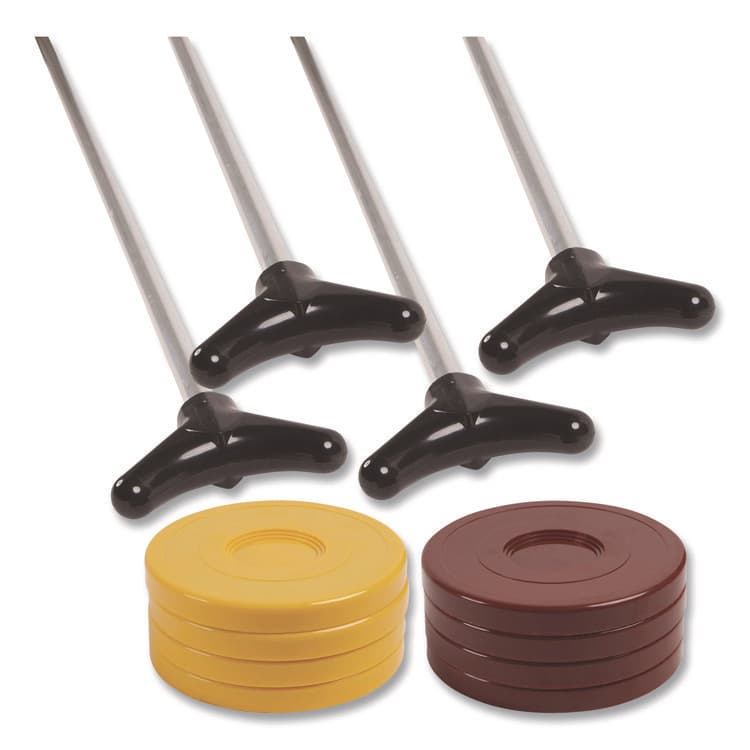 CHAMPION SPORT Shuffleboard Set, 4 Cues, 8 Pucks (CSISBA10)