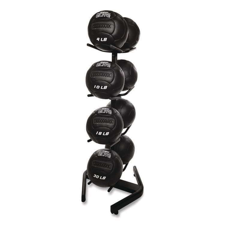 CHAMPION SPORT U-Ring Double Medicine Ball Tree, 28" x 28" x 60", Black (CSIDTM1) thumbnail 4
