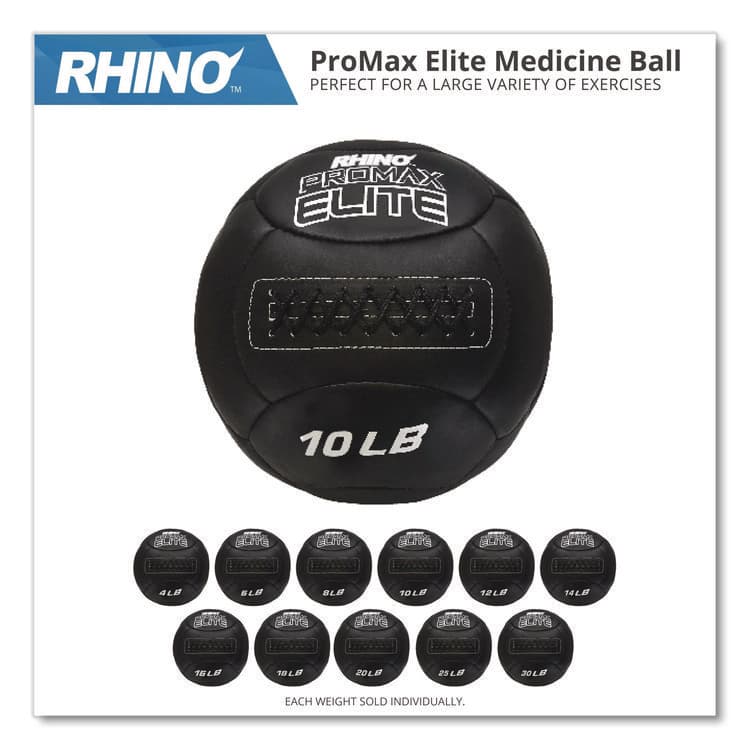 CHAMPION SPORT Rhino Promax Elite Medicine Ball, 20 lb, Black (CSIPRX20) thumbnail 3