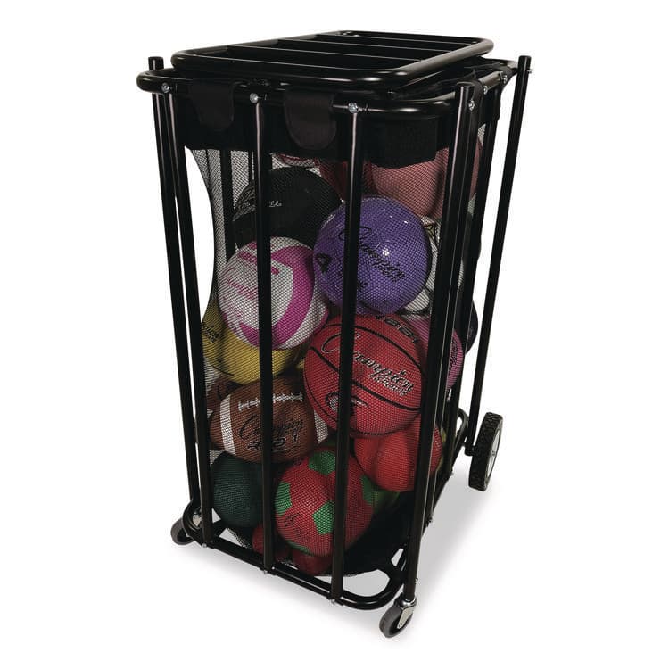 CHAMPION SPORT Compact Lockable Ball Locker, Metal, 176 lb Capacity, 22 x 28 x 43, Black (CSICBL) thumbnail 3