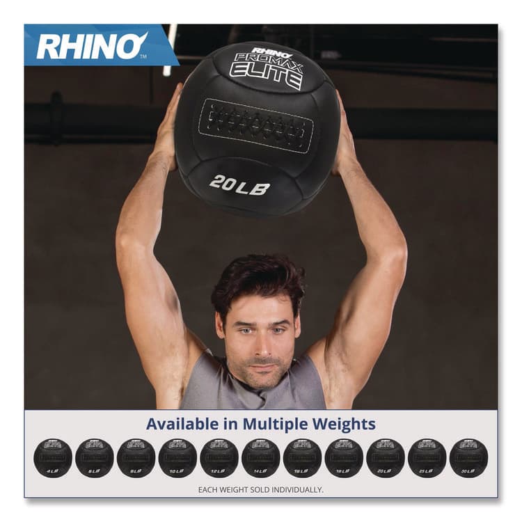 CHAMPION SPORT Rhino Promax Elite Medicine Ball, 20 lb, Black (CSIPRX20) thumbnail 4