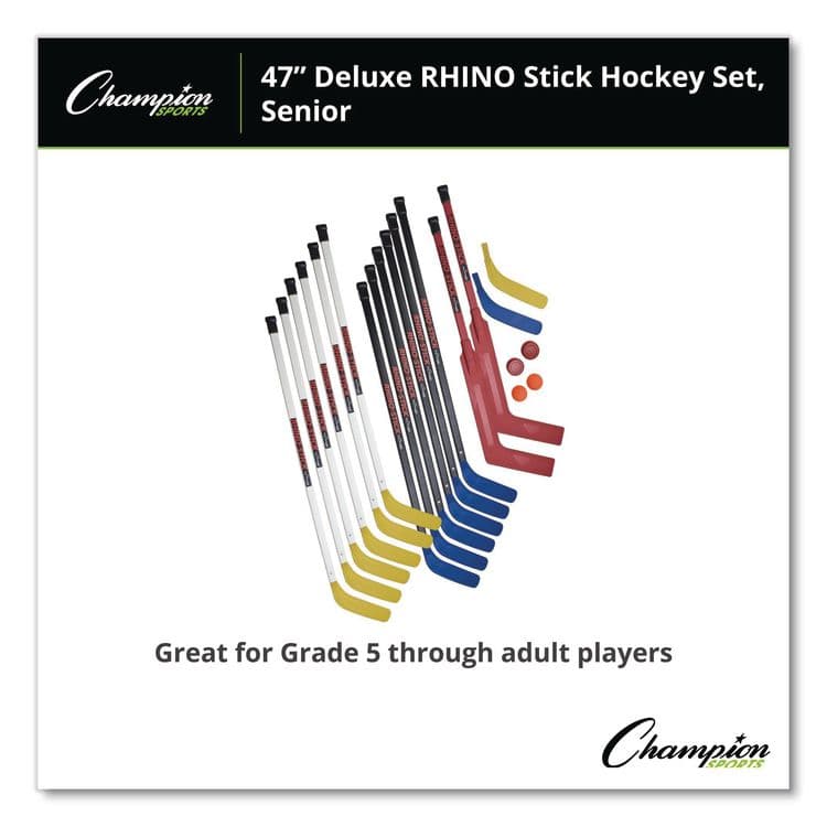CHAMPION SPORT Indoor ABS Floor Hockey Set, 2 Pucks, 14 Sticks (CSIHS47SET) thumbnail 4