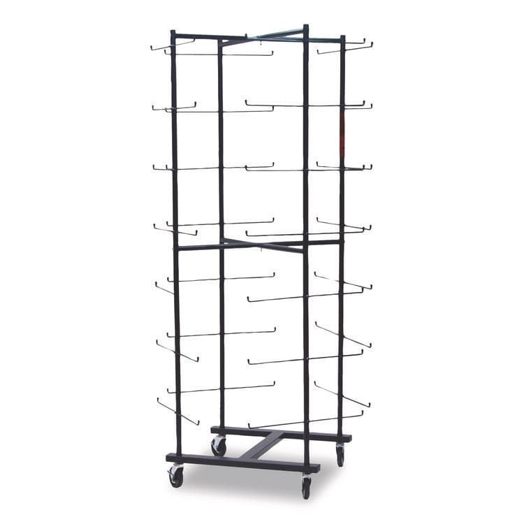 CHAMPION SPORT 56 Football Helmet Rolling Rack, 26" x 28" x 81", Black (CSIFBWR)