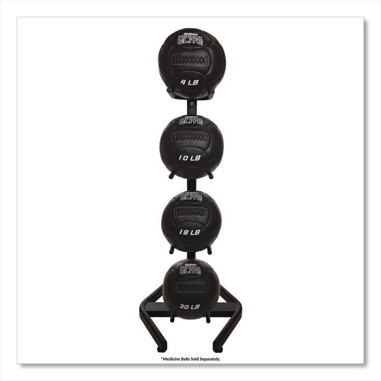 CHAMPION SPORT U-Ring Double Medicine Ball Tree, 28" x 28" x 60", Black (CSIDTM1) thumbnail 3