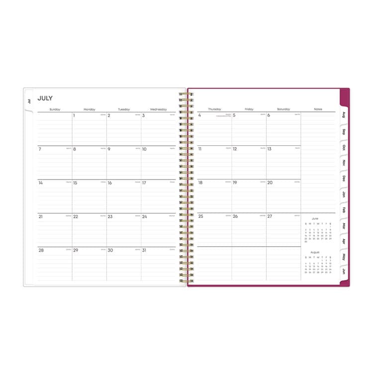 BLUE SKY Mahalo Academic Year Create-Your-Own Cover Weekly/Monthly Planner, Floral Artwork, 11 x 8.5, 12-Month (July-June): 2025-2026 (BLS100149) thumbnail 4